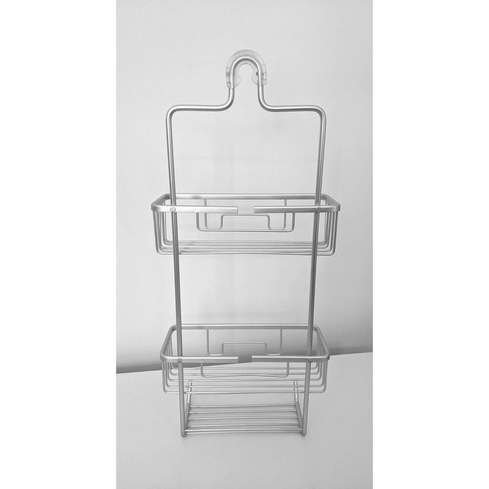 3 shelf Hanging Silver Aluminum Shower Caddy